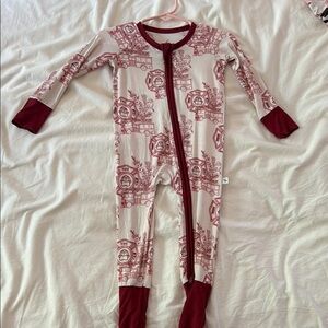 Grunt baby bamboo firefighter pajamas
